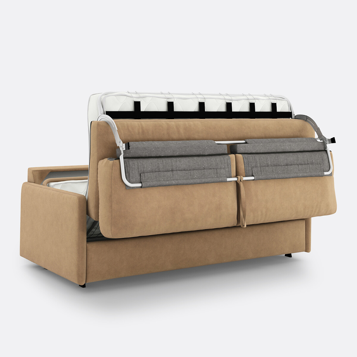 LA REDOUTE INTERIEURS<br>Sofá cama de veludo, espuma HR premium, Marta