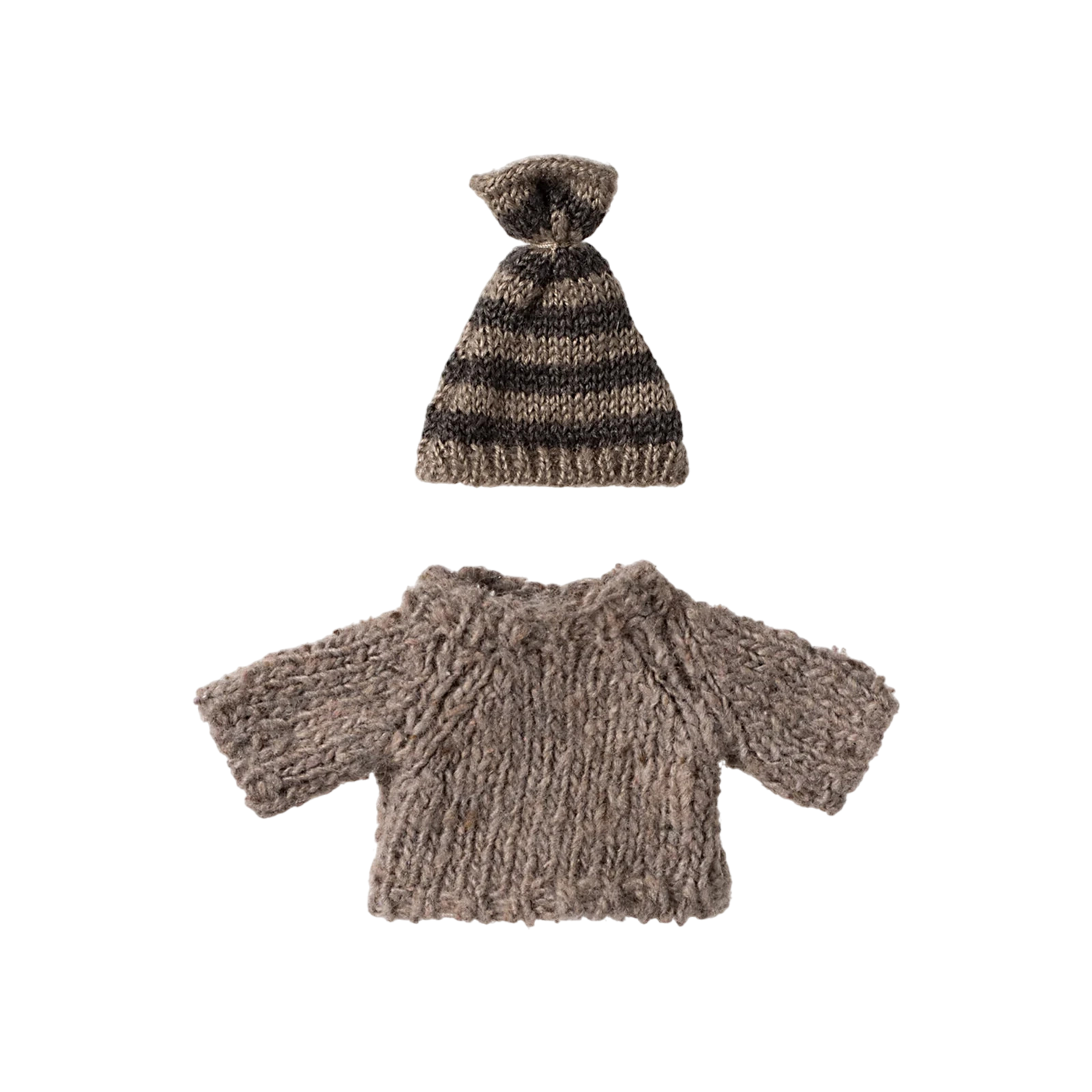 Maileg Maus Strickpullover und Mütze grosser Bruder