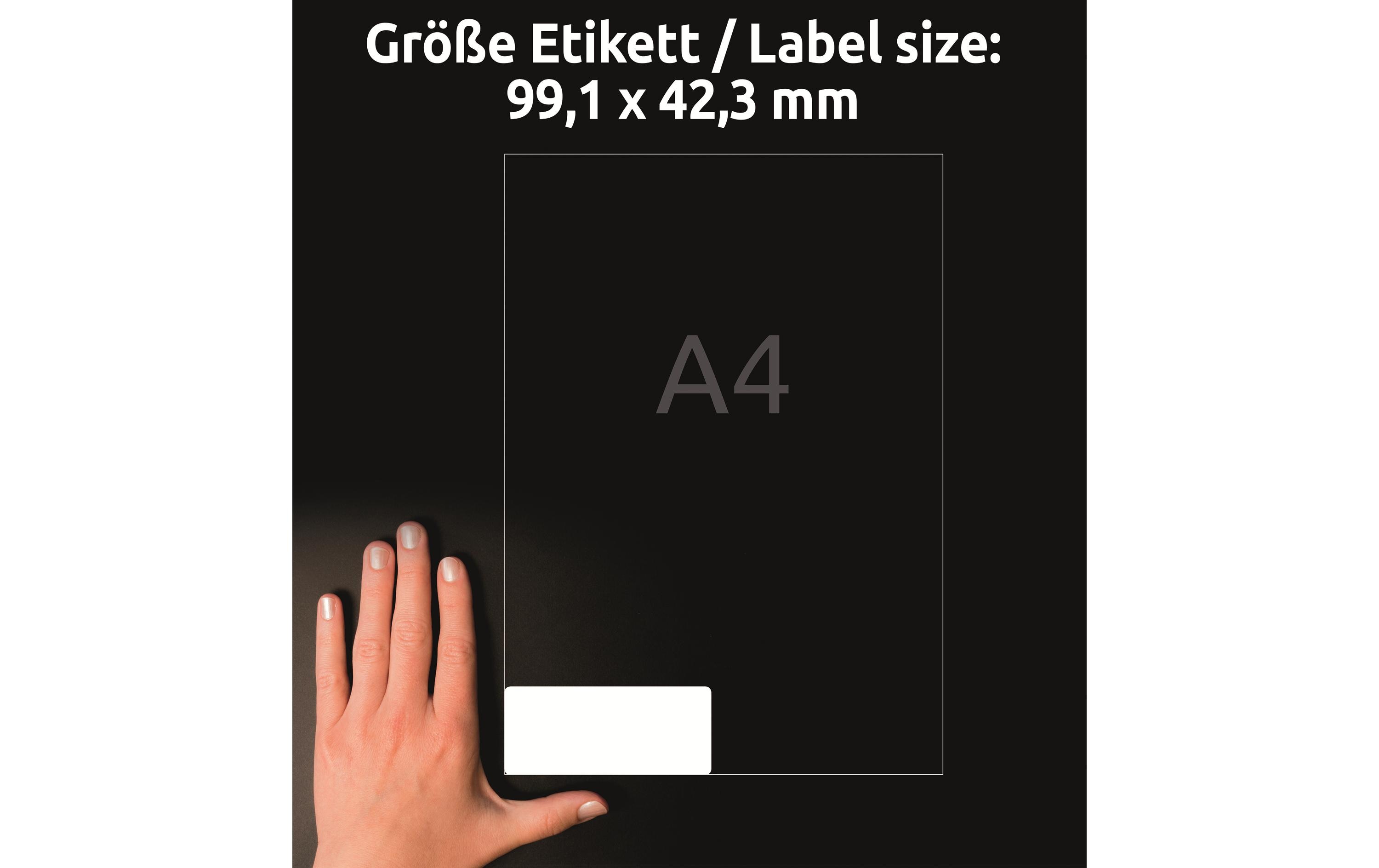 Universal-Etiketten Stick + Lift 99.1 mm, 30 BlattAblösbare Etiketten