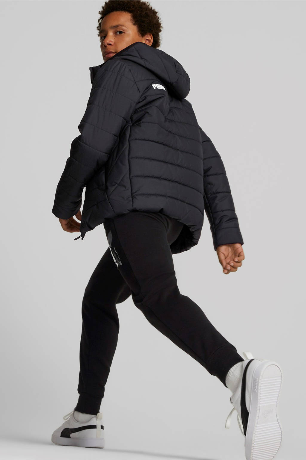 Puma gewatteerde jas zwart