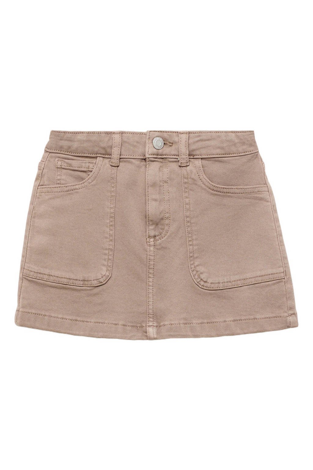 Mango Kids denim spijkerrok lichtbruin