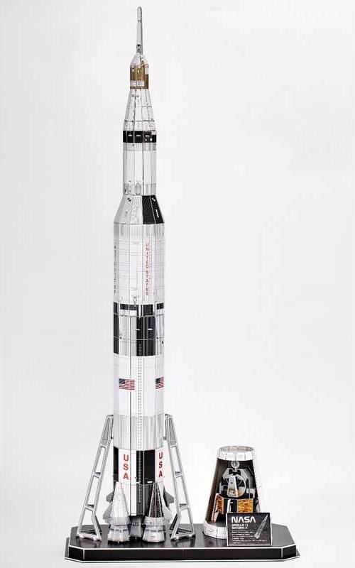 Revell 3D Puzzle - Apollo 11 Saturn V - 136 Brikker - 81,5 CM