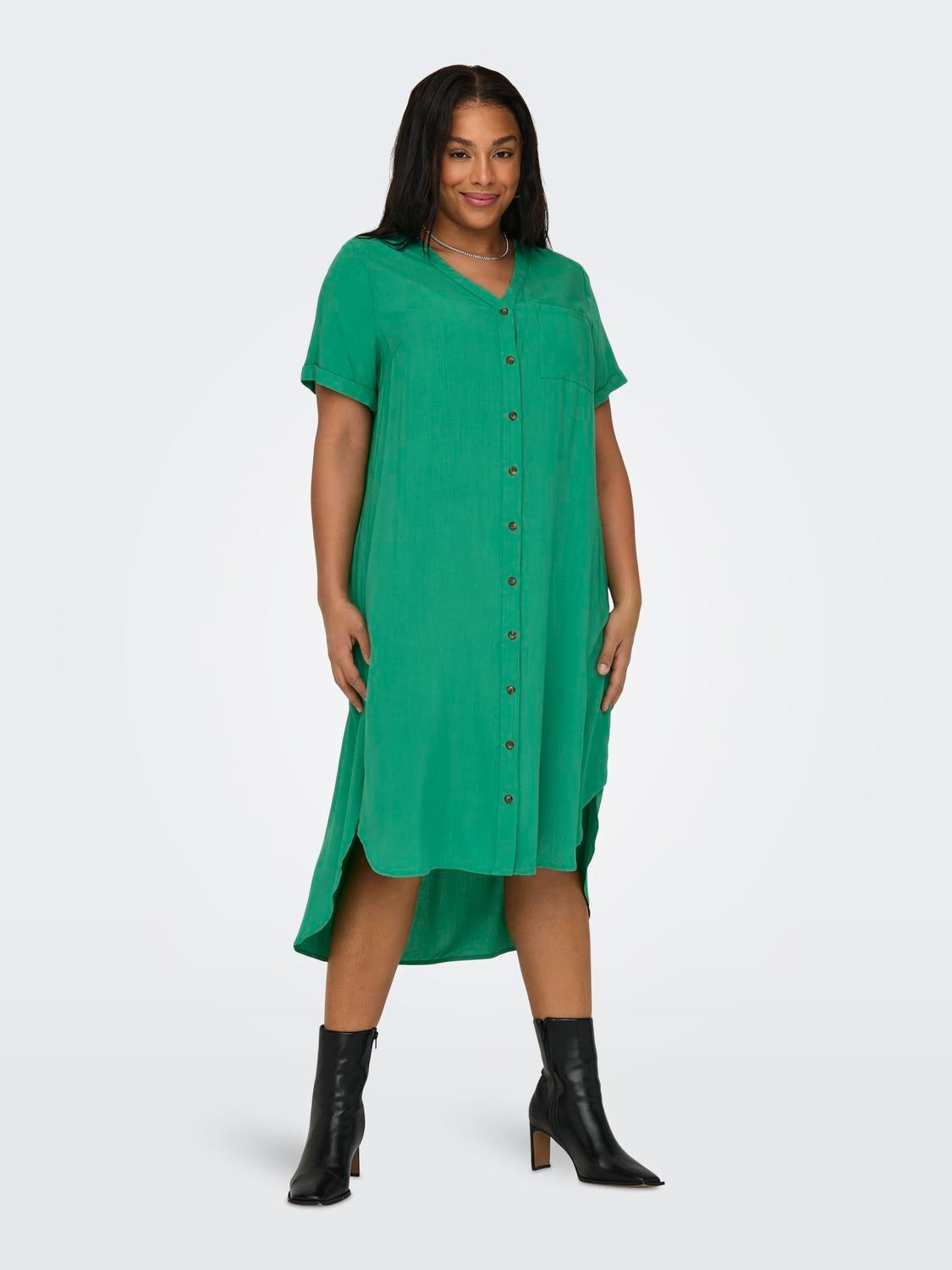 CARNEWDENIZIA Langes Kleid Green Bee