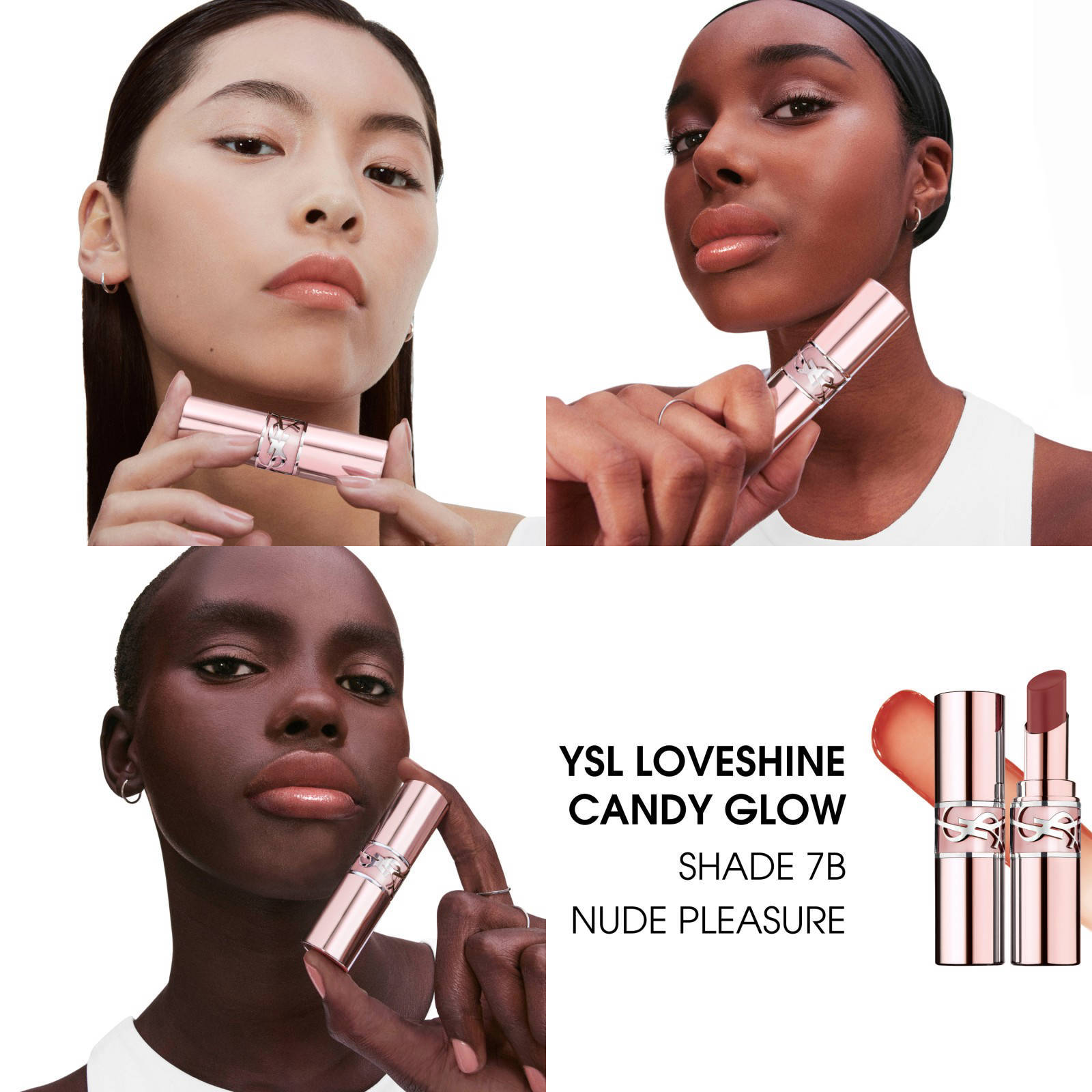 Yves Saint Laurent Loveshine Candy Glow lippenstift - 7B Nude Pleasure