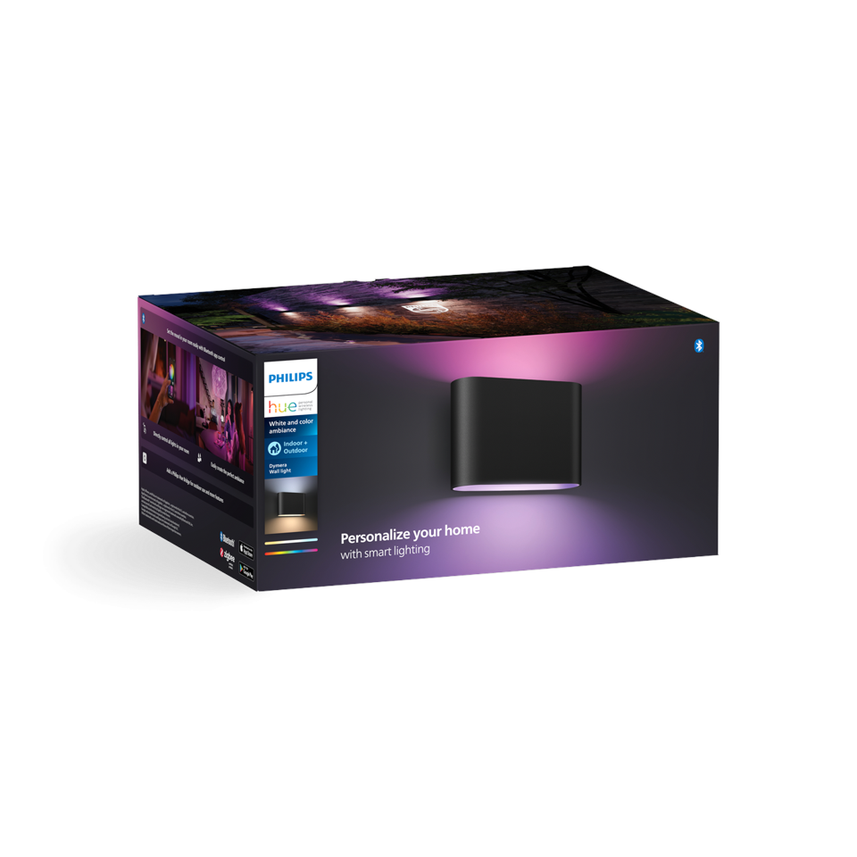 Philips Hue - 2x Dymera Væglampe - White & Colour Ambiance - Bundle