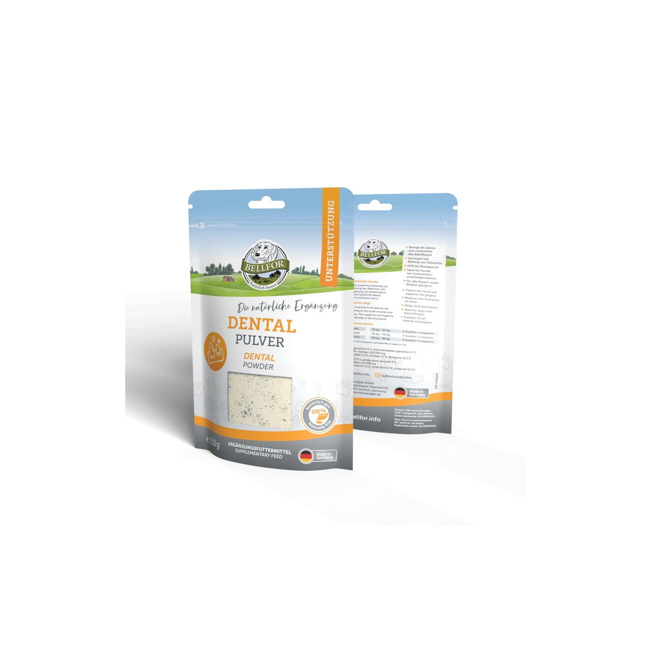 Bellfor Dental Pulver für Hunde - 250g