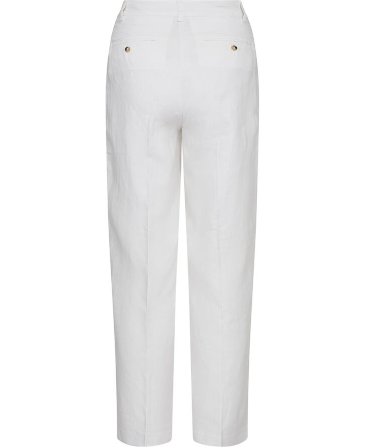 United Colors of Benetton TROUSERS - 100% hør Hvid