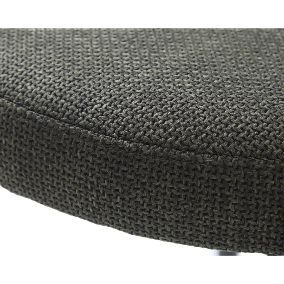 Poef Donkergrijs Stof - 43,5x44x48cm - Pelican