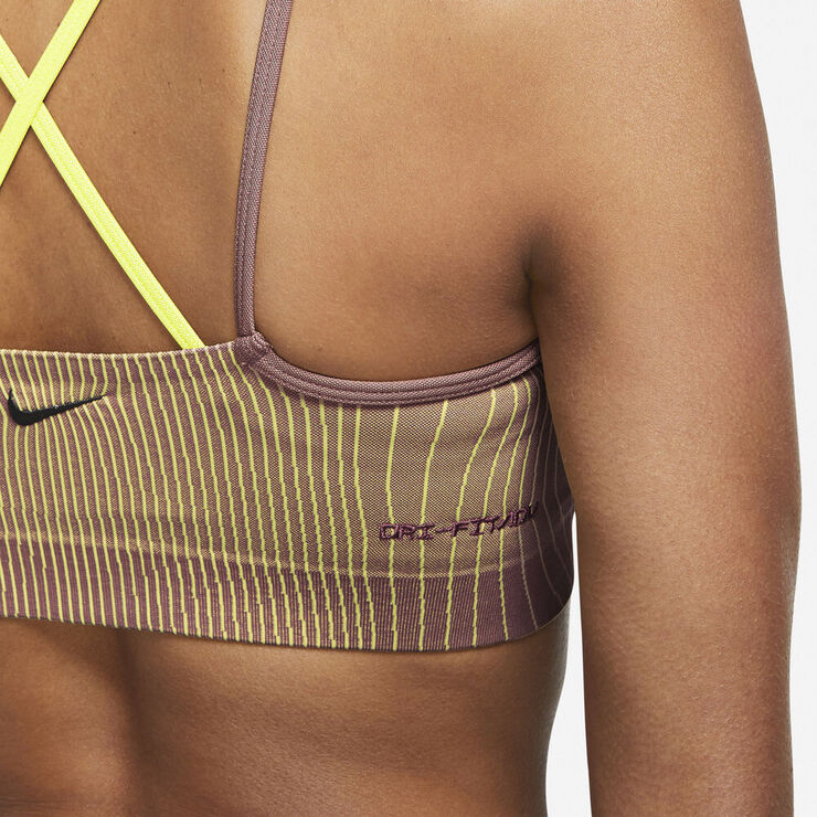 Nike Yoga Dri Fit Adv Indy Light Support Sports Bh Lilla