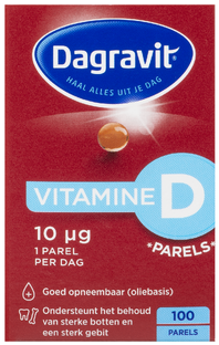 Dagravit Vitamine D 10 mcg Parels 100ST