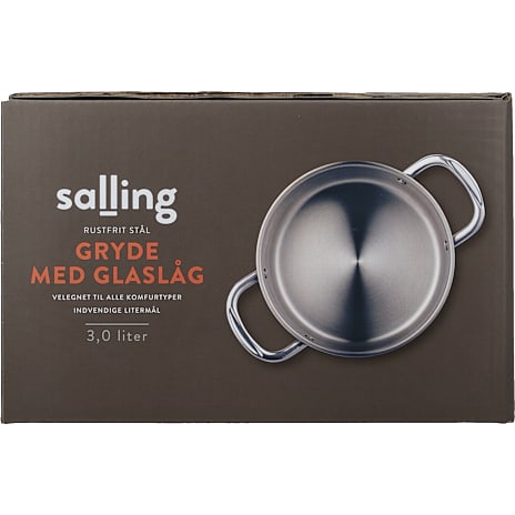 Salling gryde i rustfrit stål 3,0 L