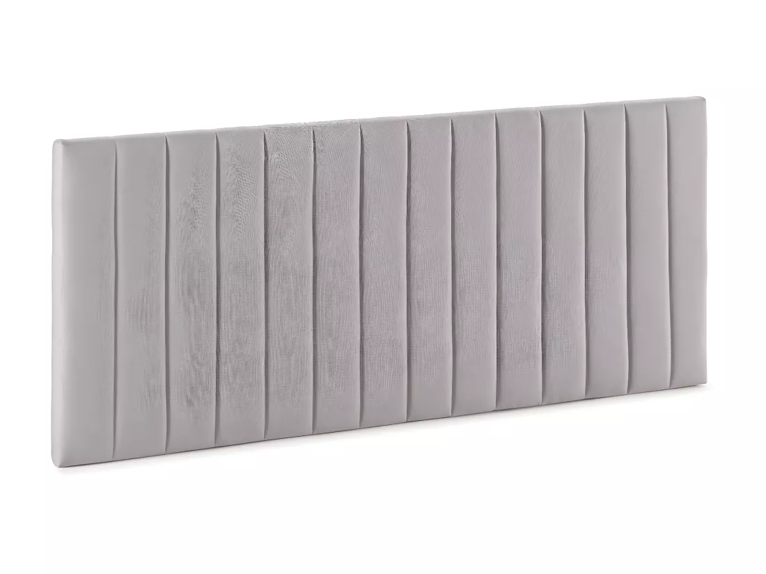 Tête de lit tapissée Eris 140x60 cm Gris clair