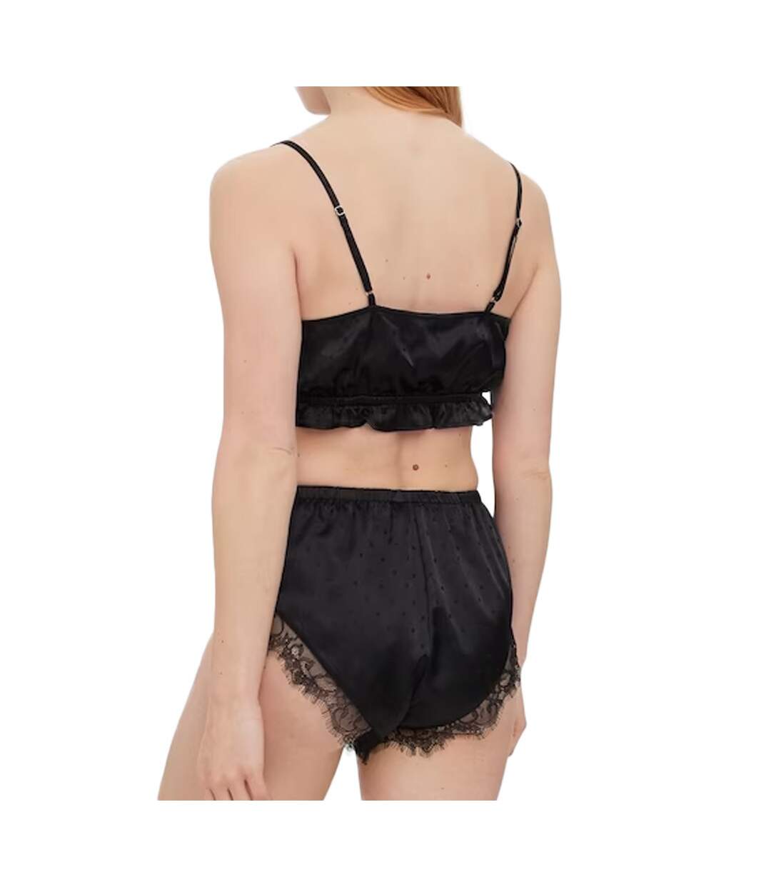 Pyjama Noir en dentelle Femme Vero Moda Anneli