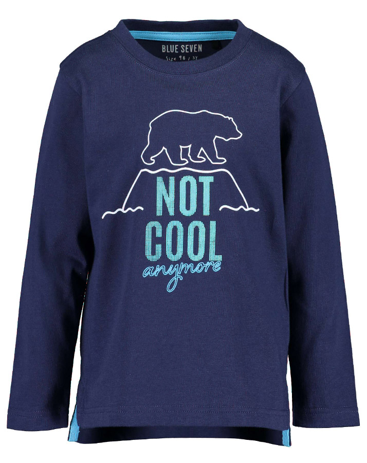 Langarmshirt ARCTIC WOLVES – NOT COOL in nachtblau