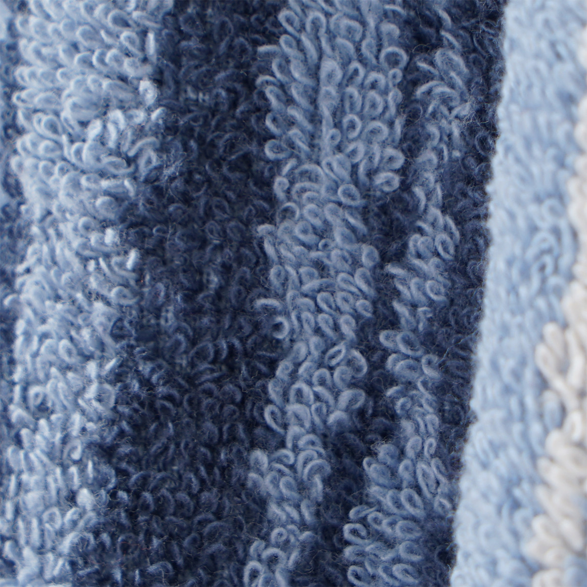My Home Gästetuch mit Streifen dunkelblau / hellblau / weiss