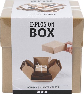 Explosion Box - Str. 7X7X7,5+12X12X12 CM - Natur - 1 Stk