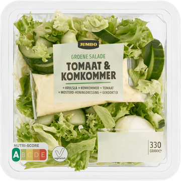 Jumbo Groene Salade Tomaat & Komkommer 340 g