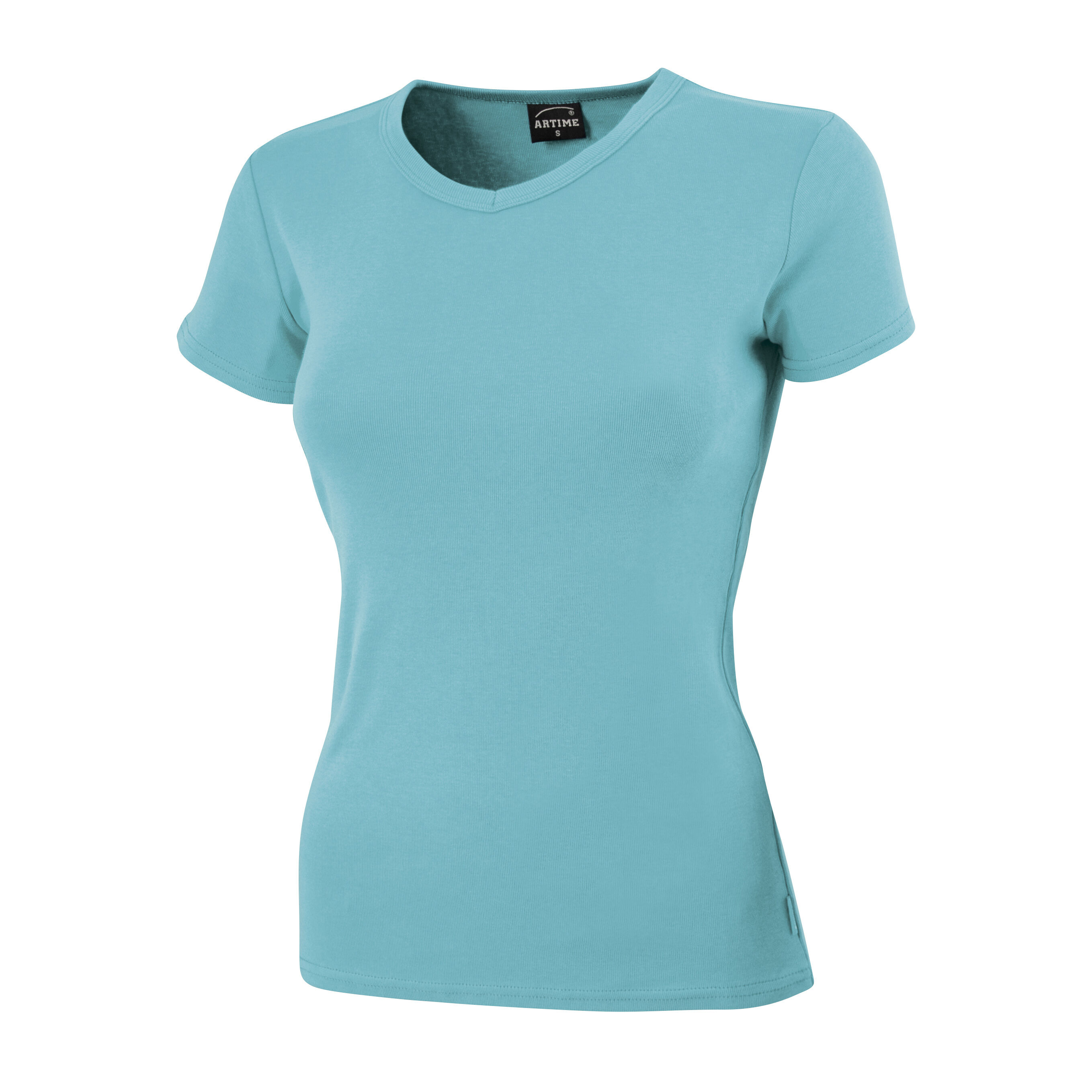 Schlichtes V-Neck Damen T-Shirt