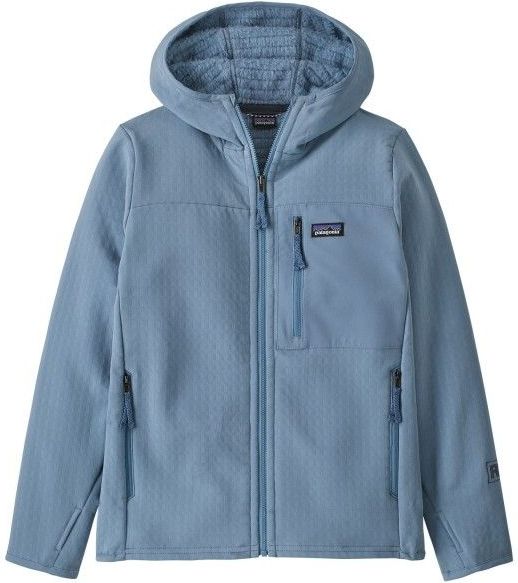 Patagonia Kids R2 Techface Hoody Fleecevest (Kinderen |blauw)