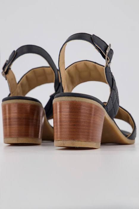 Leder-Sandaletten, Lederfutter, Weite H