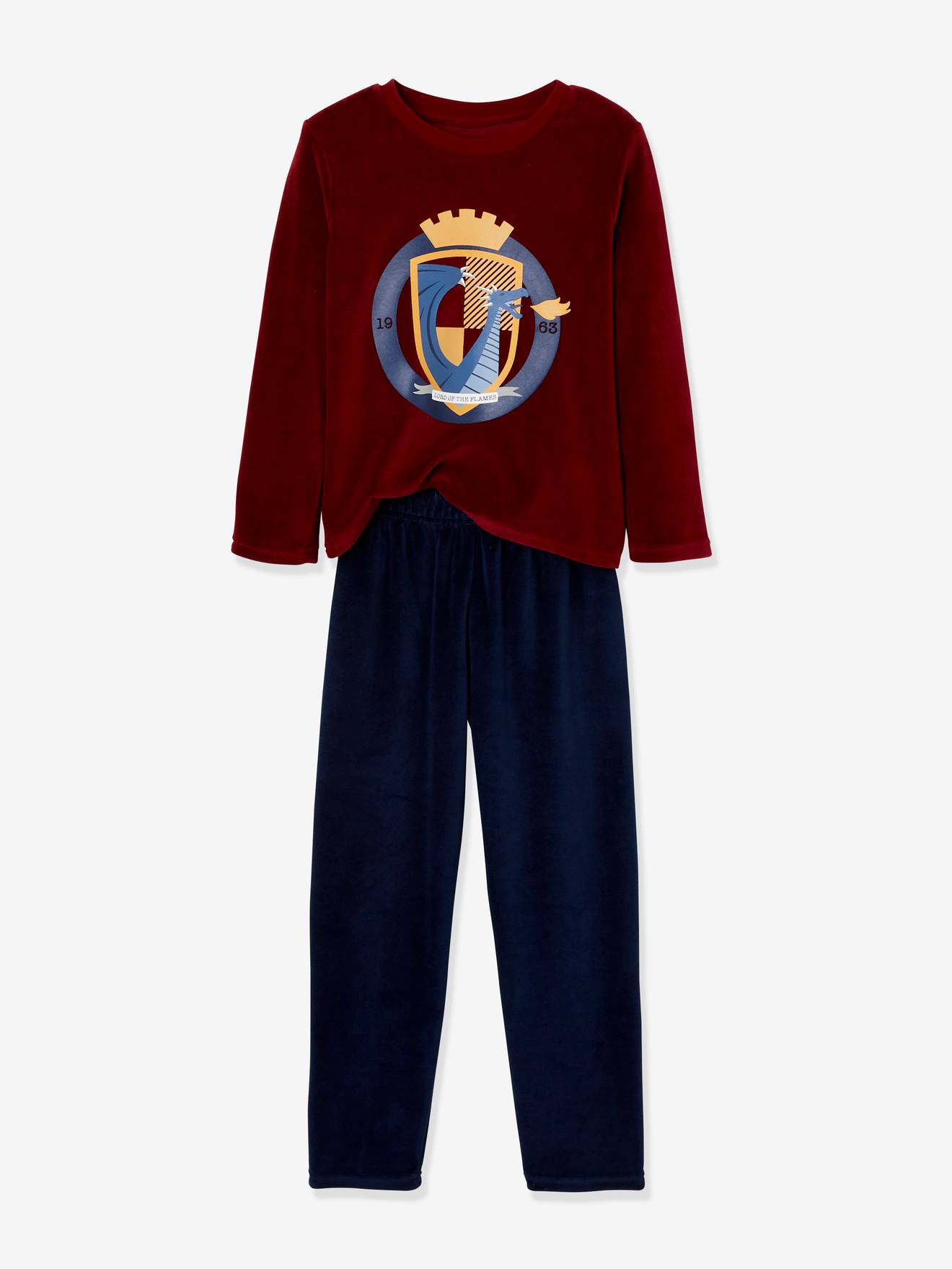 Pacote com 2 pijamas Dragon em cinza mesclado tamanho médio.