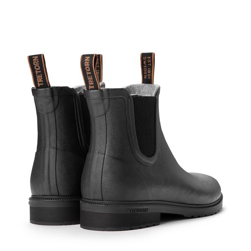 Tretorn Chelsea Classic Wool Gummistøvler, Black, 40