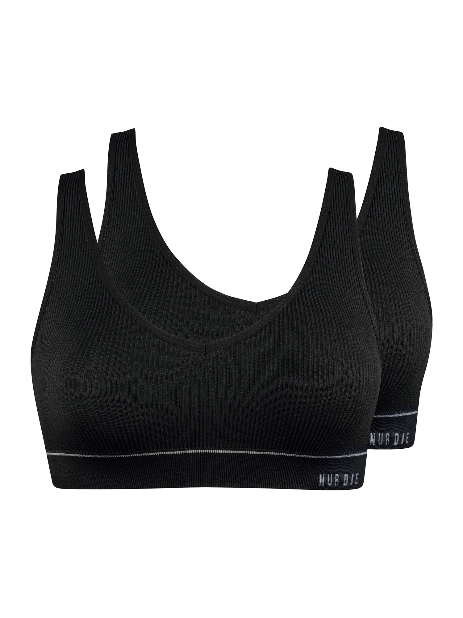 NUR DIE Damen Bustier Retro 2er Pack