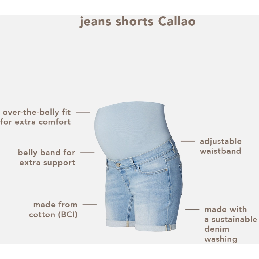 Noppies Umstandsshorts Jeans Callao Vintage Blue