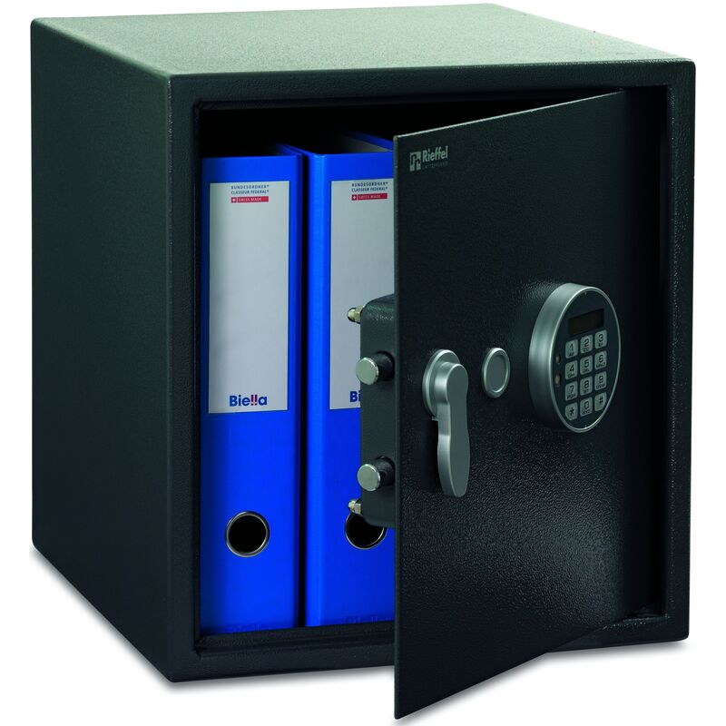 Rieffel Elektronik-Tresor VT-SB 380 SE, 35 x 36 x 38 cm, dunkelgrau