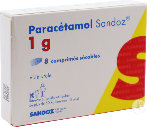 Sandoz Paracétamol 1g Comprimés Sécables 8