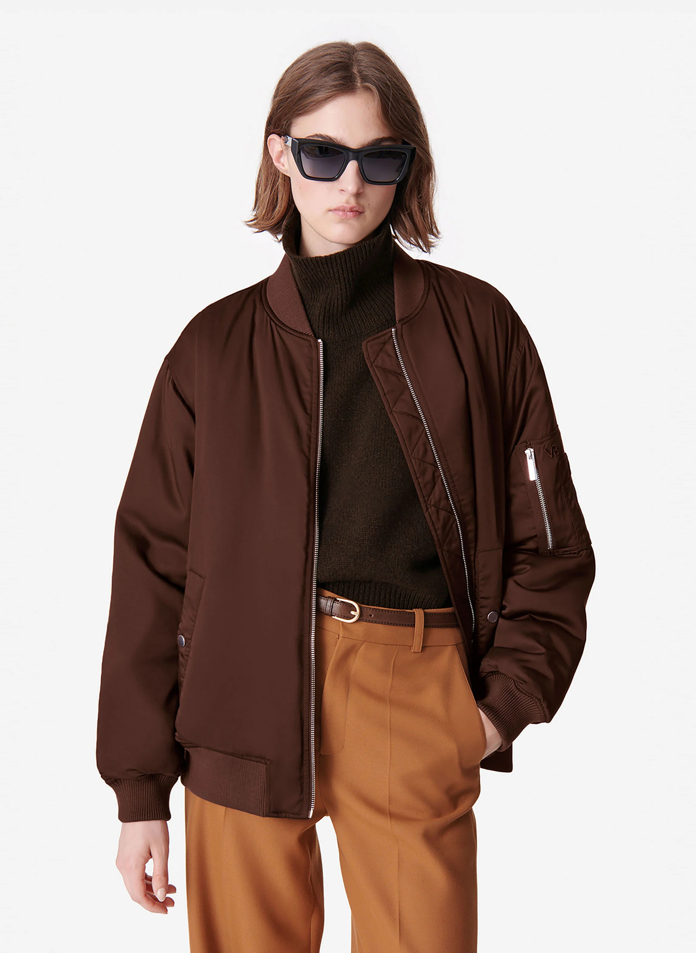 CANADA - Veste teddy oversize | Marron