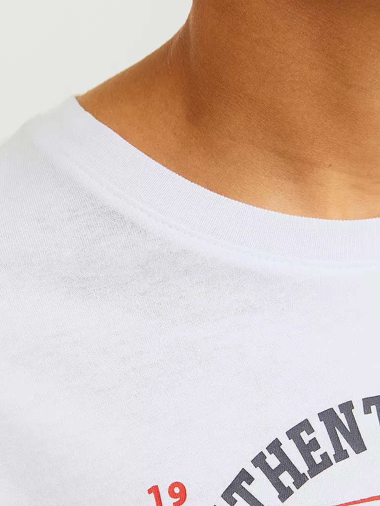 JACK & JONES Jungen Langarmshirt  JJELOGO weiss