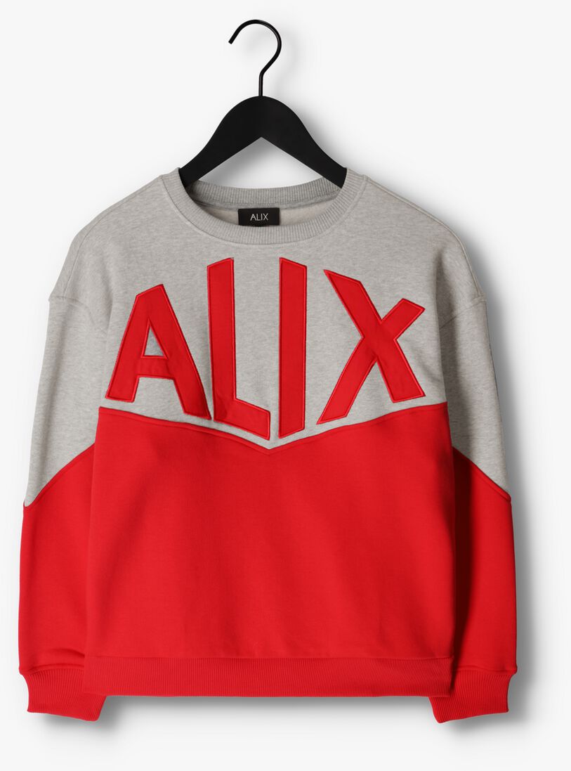 ALIX THE LABEL rode alix the label sweater ladies knitted colourblocking sweater