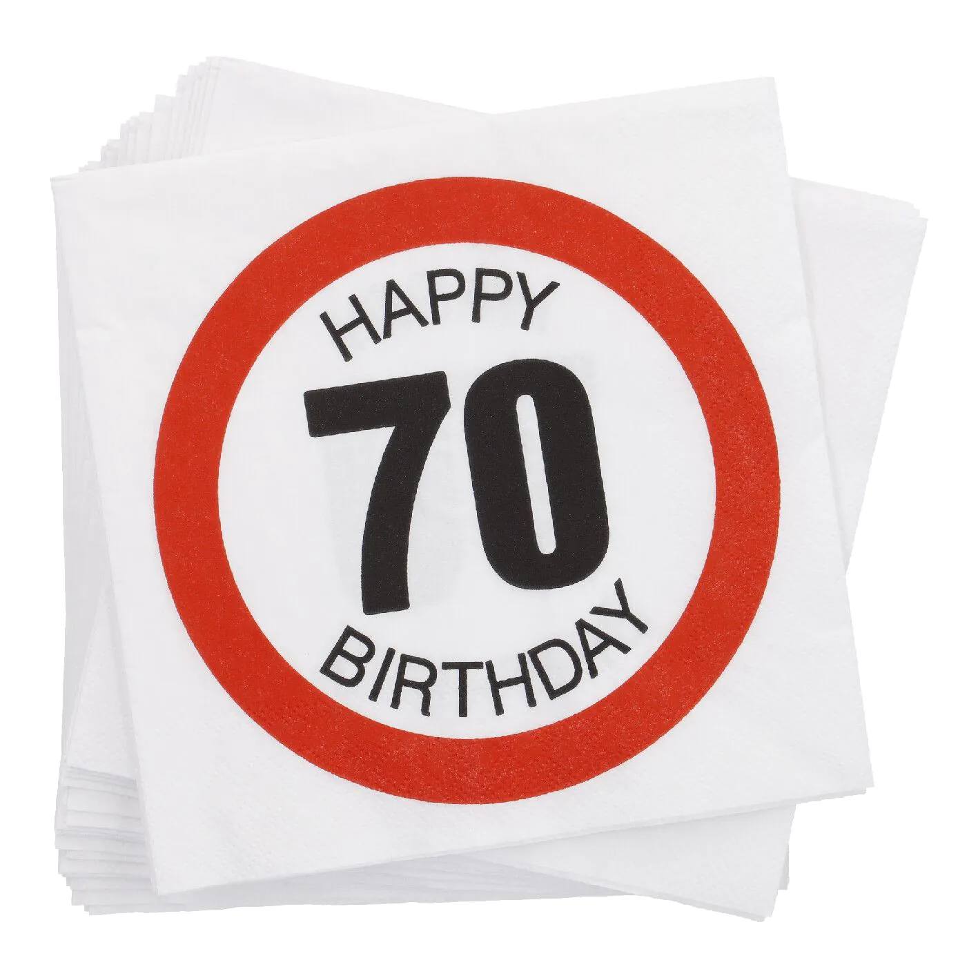 Servietten, 20 Stück, 70 Jahre