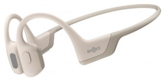 Casque Bluetooth à conduction osseuse Shokz OpenRun Pro Beige