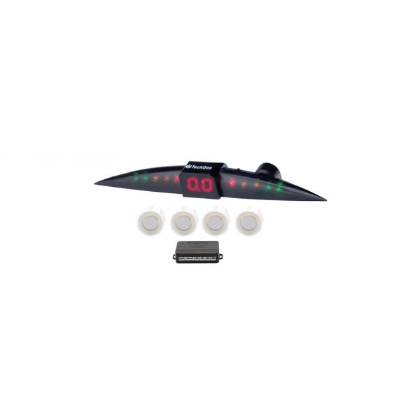 Tech One Sensores Estacionamento C/display Prime Branco Branco - 21.002243