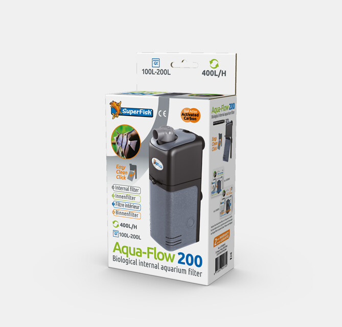 Aqua-Flow 200 aquarium filter, klein aquariumfilter