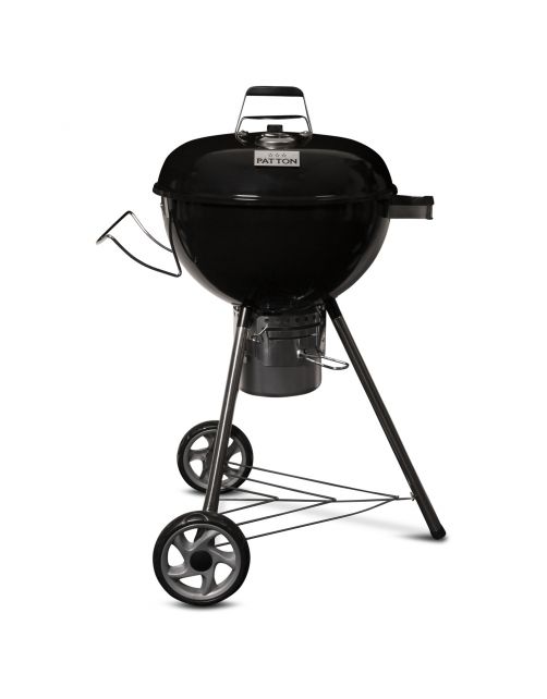 Patton Houtskoolbarbecue Kettle Chef - Barbecue - 47 cm 7.5 kg Zwart Rvs Geschikt Voor 4-6 Personen