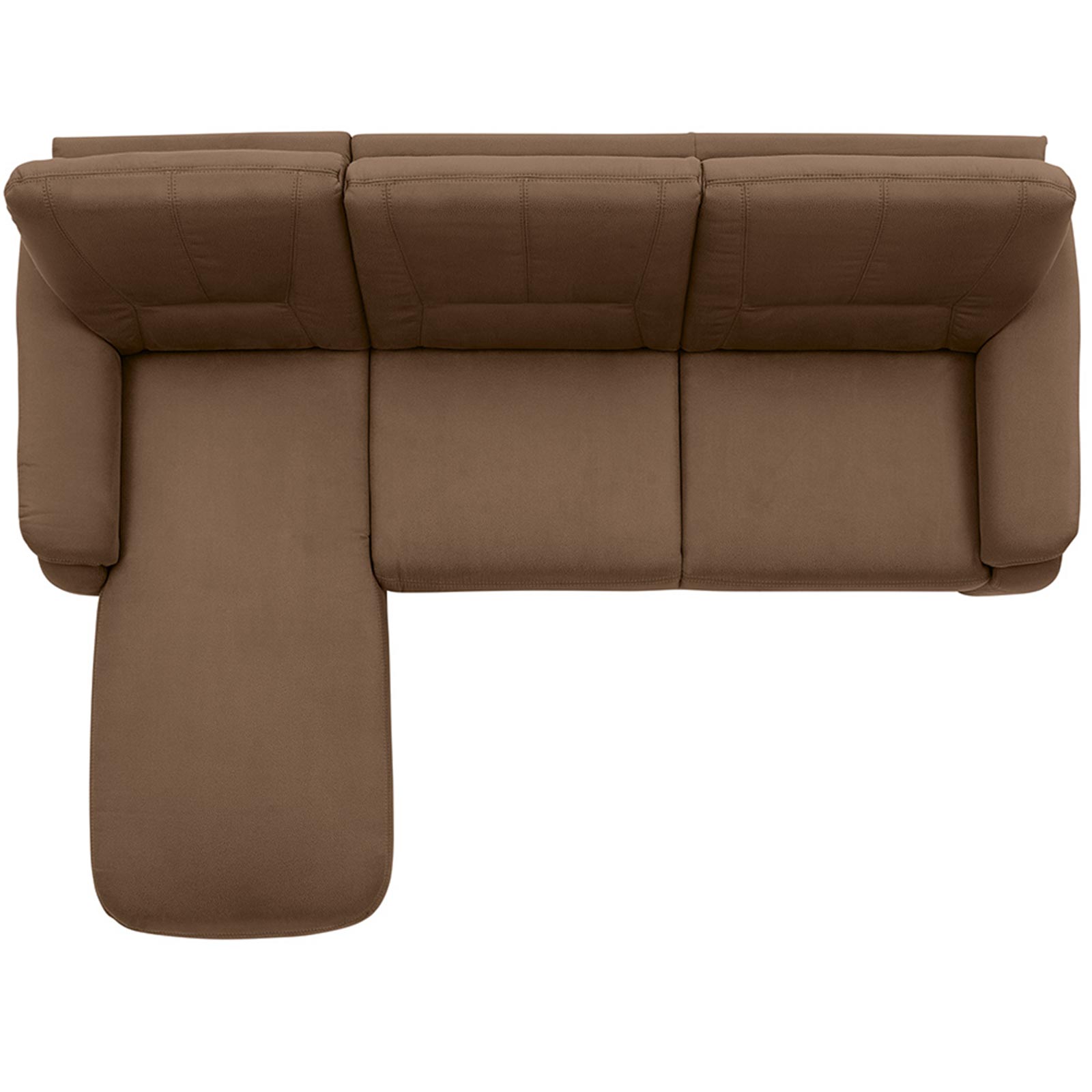polsterpower Ecksofa - Holiday mandel - Basismodell - Recamiere links