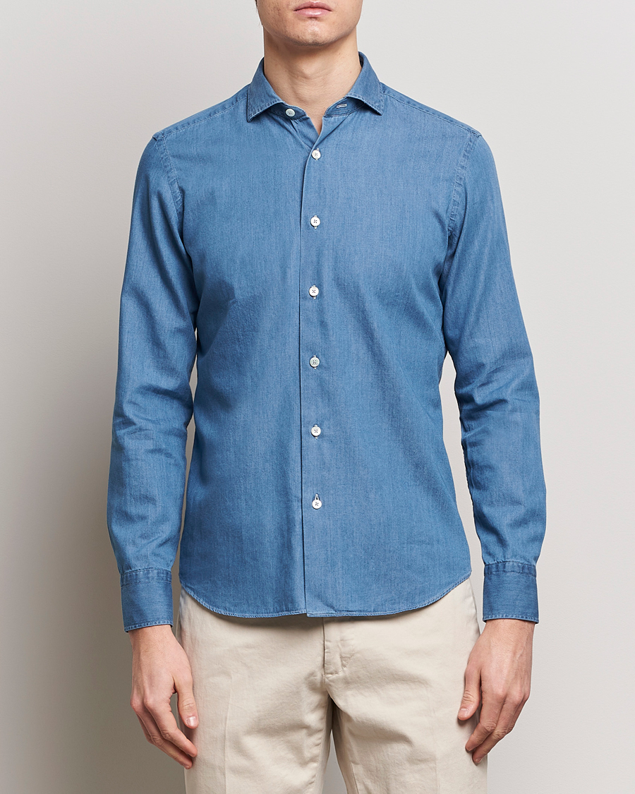 Grigio Denim Shirt Medium Blue