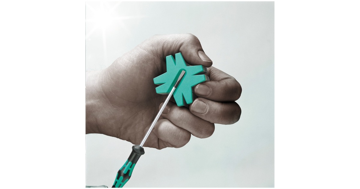 WeraKraftform 12SB1 Micro-schroevendraaierset  (Zwart/groen, Voor elektrische apparaten)