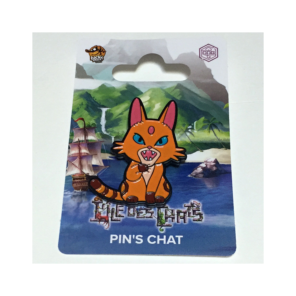 L'Île des Chats - Pin's orange
