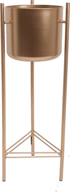 Intratuin bloempot pot poten goud D 28 H 81 cm