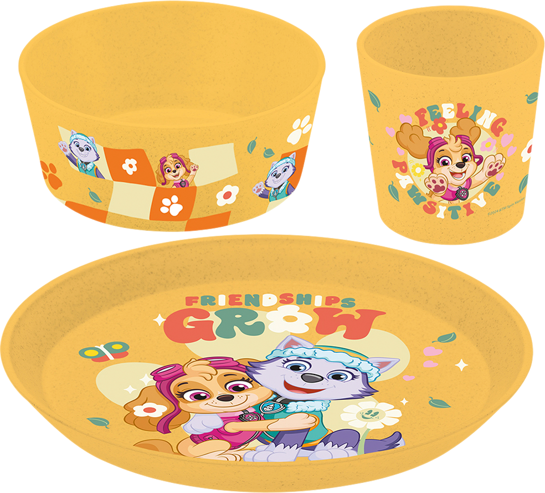 Koziol Connect Paw Patrol Geschirr-Set 3-tlg. Organic Yellow