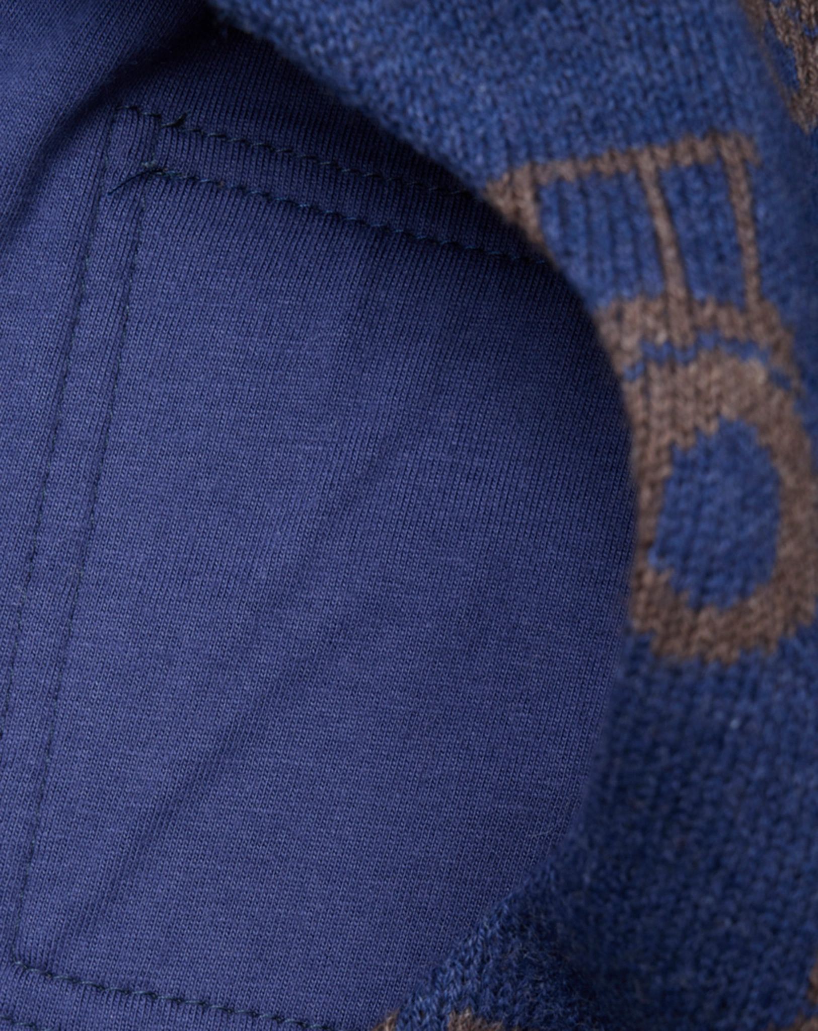 Schlupfmütze BALACLAVA TRACTOR mit Wolle in blue melange