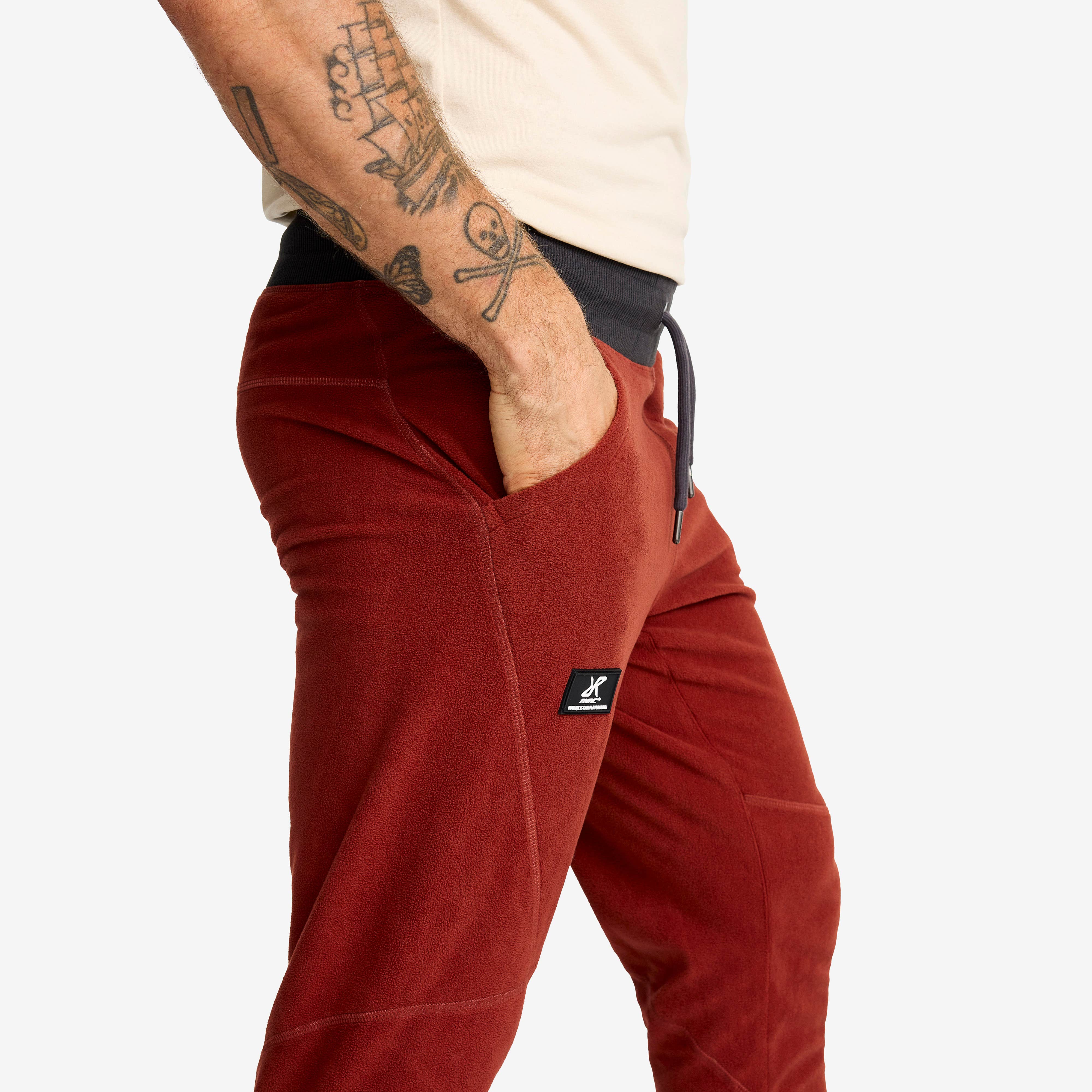 Trekker Fleece Pants Herre Fired Brick