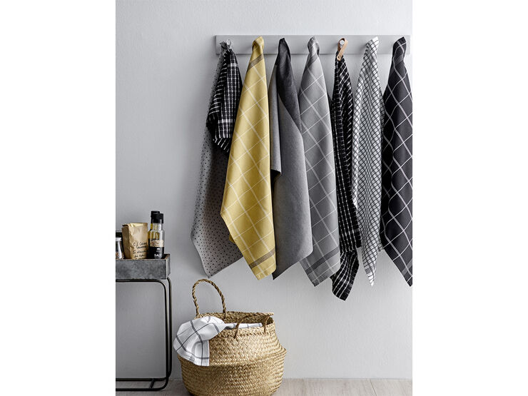 Södahl Viskestyk 50x70 Minimal Hvid Hvid/sort