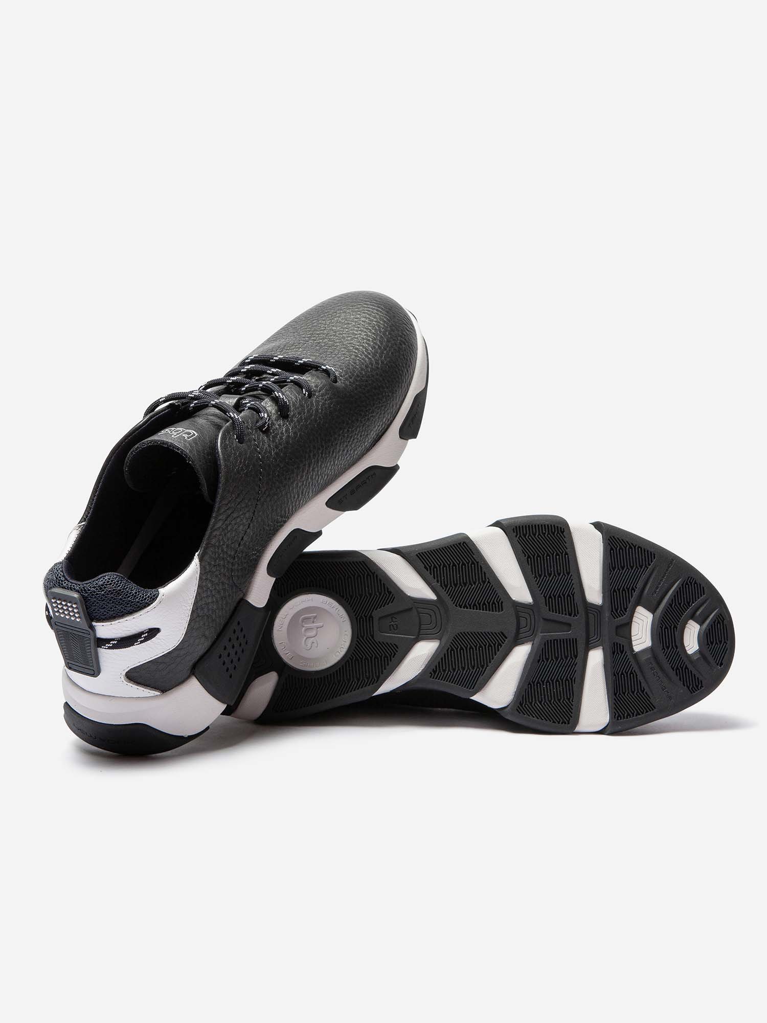 Baskets Homme Semelle Grip Cuir Marine