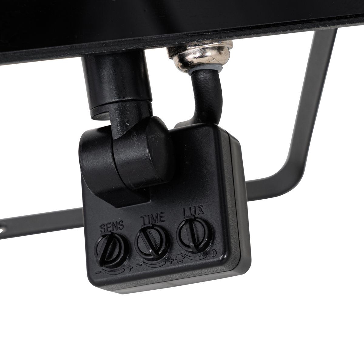 Straler zwart 14,3 cm incl. LED IP44 met bewegingssensor - Levana