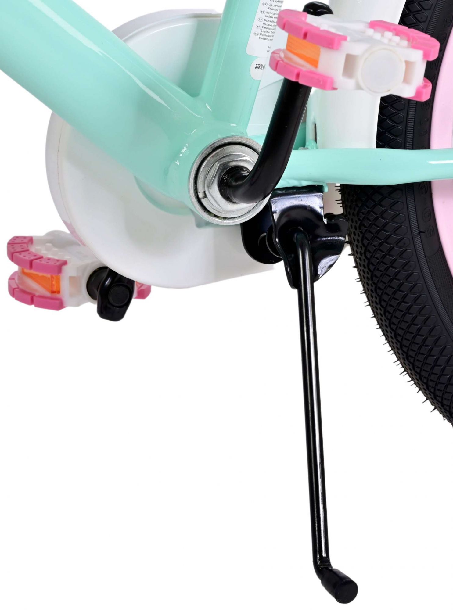 TPFSports Ashley Kinderfahrrad - Mädchen - 18 Zoll - Rücktritt + Handbremse - Rosa/Rot